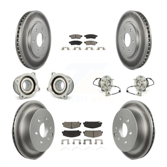 [Avant + Arrière] Kit d'ensemble roulement de roue et moyeu pour Suzuki Equator KBB-120876 par Transit Auto