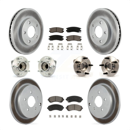 [Avant + Arrière] Kit d'ensemble roulement de roue et moyeu pour Buick Rendezvous KBB-120879 par Transit Auto