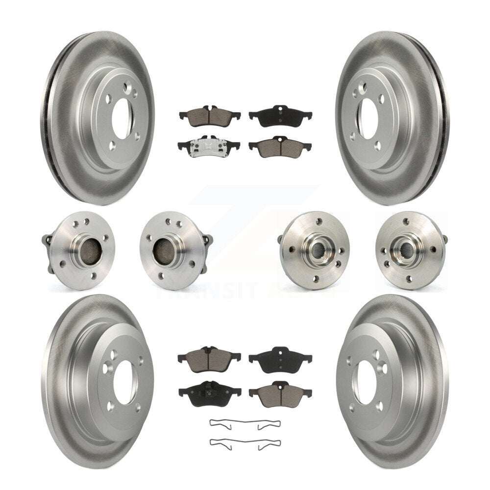 [Avant + Arrière] Kit d'ensemble roulement de roue et moyeu pour 2002-2005 Mini Cooper avec 276mm Diameter Rotor KBB-120882