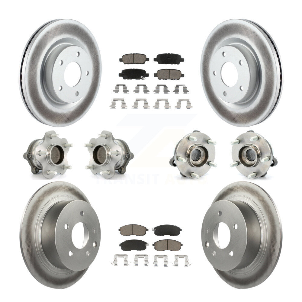 [Avant + Arrière] Kit d'ensemble roulement de roue et moyeu pour Nissan Altima KBB-120887