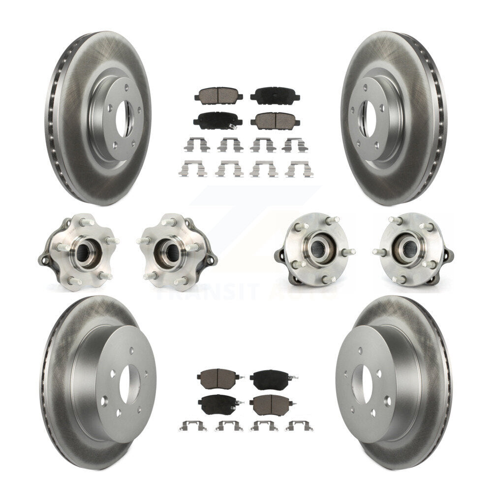 [Avant + Arrière] Kit d'ensemble roulement de roue et moyeu pour 2003-2004 Nissan Murano AWD KBB-120895