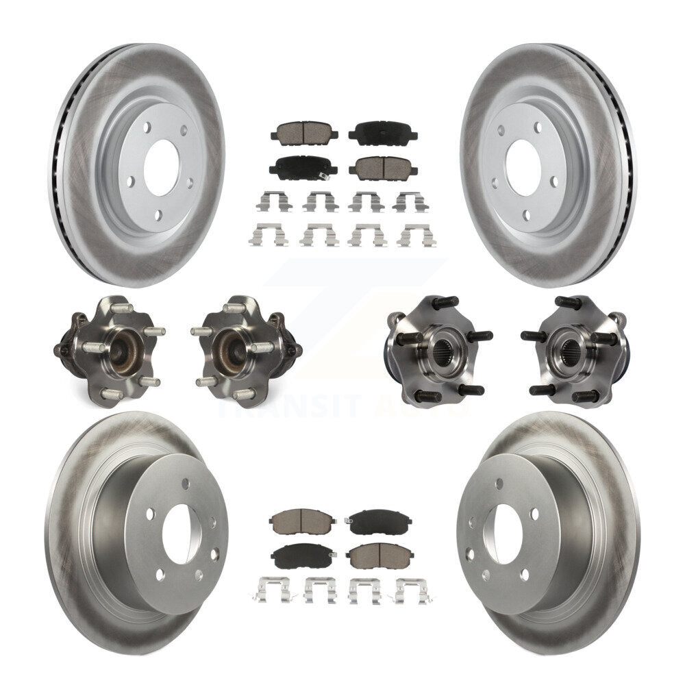 [Avant + Arrière] Kit d'ensemble roulement de roue et moyeu pour 2017-2019 Nissan Sentra Turbocharged KBB-120899