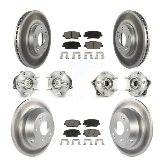 [Avant + Arrière] Kit d'ensemble roulement de roue et moyeu pour Kia Sorento Hyundai Santa Fe avec ABS Brakes FWD KBB-120900 par Transit Auto