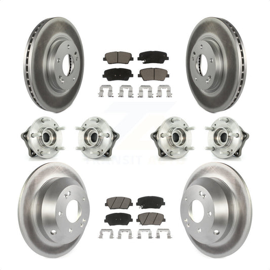 [Avant + Arrière] Kit d'ensemble roulement de roue et moyeu pour Kia Sorento Hyundai Santa Fe avec ABS Brakes AWD KBB-120901 par Transit Auto