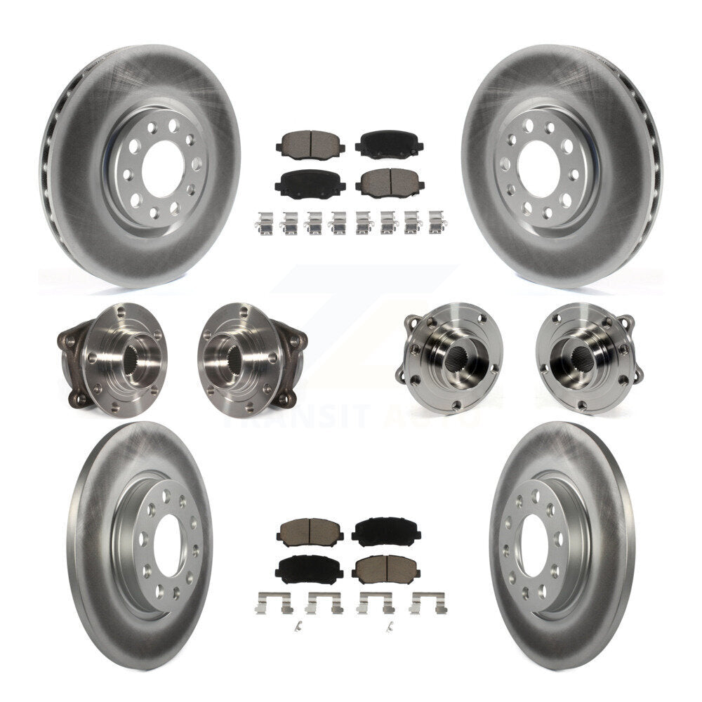 [Avant + Arrière] Kit d'ensemble roulement de roue et moyeu pour 2015-2017 Chrysler 200 AWD avec 305mm Diameter Rotor KBB-120902