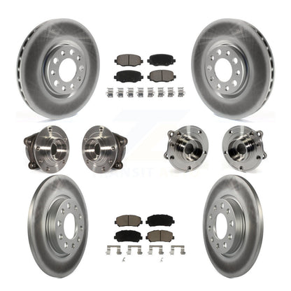 [Avant + Arrière] Kit d'ensemble roulement de roue et moyeu pour 2015-2017 Chrysler 200 AWD avec 305mm Diameter Rotor KBB-120902