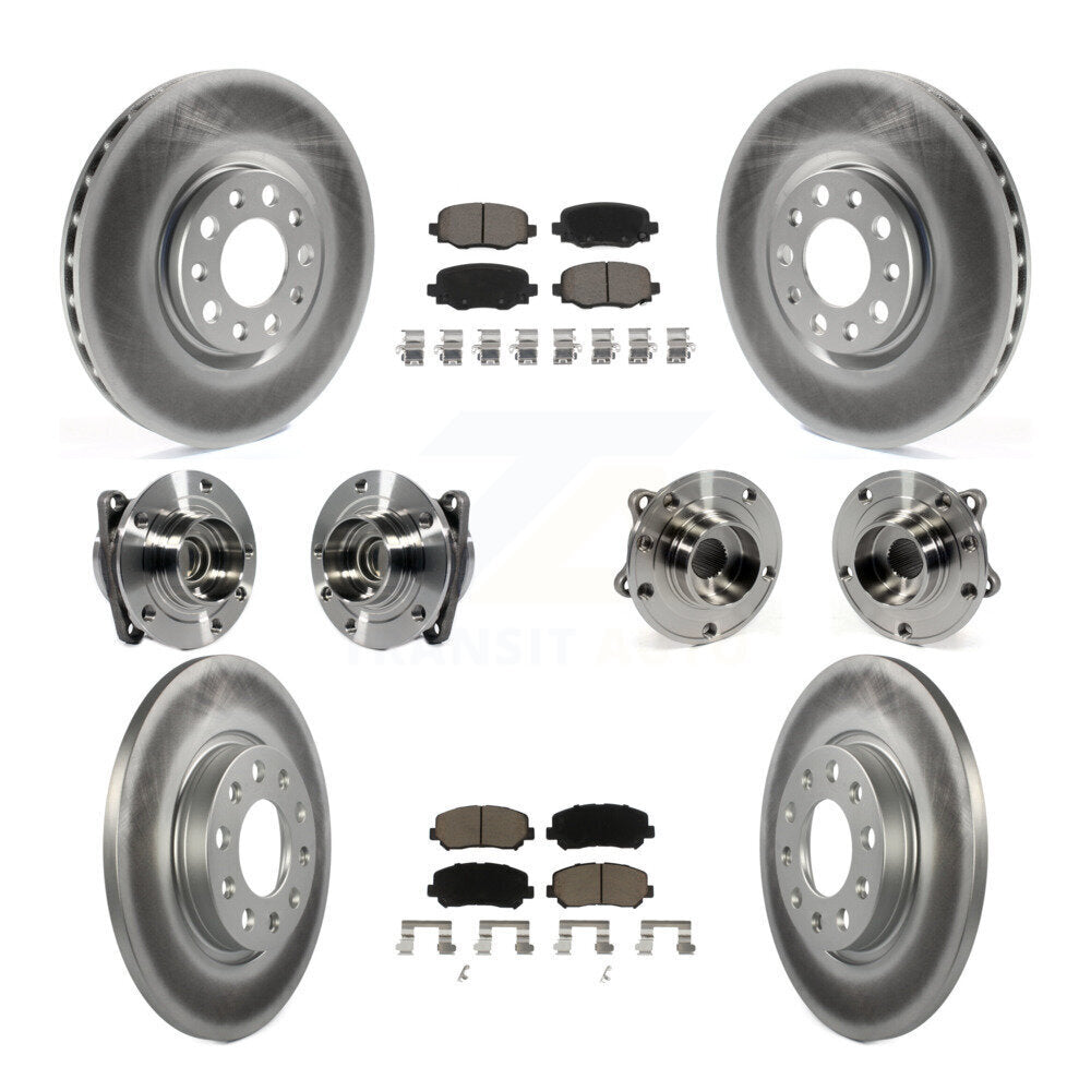 [Avant + Arrière] Kit d'ensemble roulement de roue et moyeu pour 2015-2017 Chrysler 200 FWD avec 305mm Diameter Rotor KBB-120903