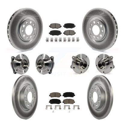 [Avant + Arrière] Kit d'ensemble roulement de roue et moyeu pour 2015-2017 Chrysler 200 FWD avec 305mm Diameter Rotor KBB-120903
