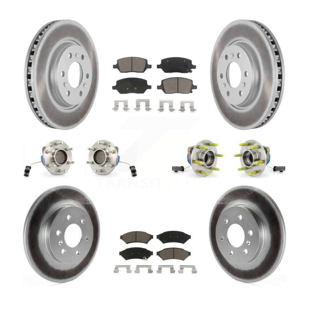 [Avant + Arrière] Kit d'ensemble roulement de roue et moyeu pour Chevrolet Uplander Buick Terraza Pontiac Montana 3 Hole Triangular Flange KBB-120908