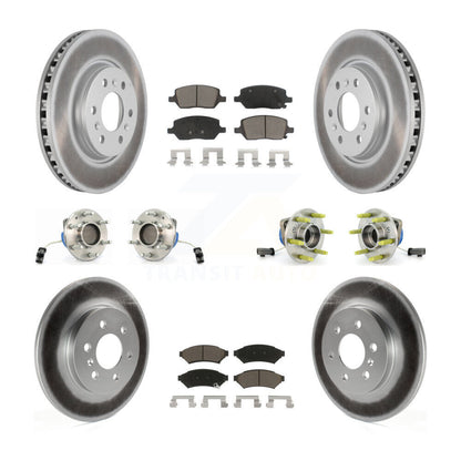 [Avant + Arrière] Kit d'ensemble roulement de roue et moyeu pour Chevrolet Uplander Buick Terraza Pontiac Montana 3 Hole Triangular Flange KBB-120908