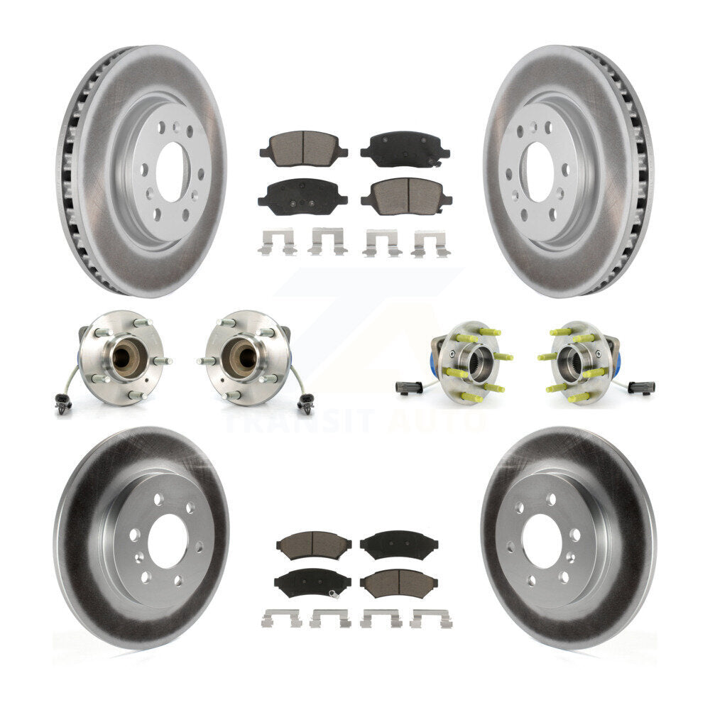 [Avant + Arrière] Kit d'ensemble roulement de roue et moyeu pour 2007 Saturn Relay 3 Hole Flange or Triangular KBB-120909