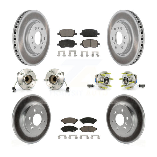 [Avant + Arrière] Kit d'ensemble roulement de roue et moyeu pour 2007 Saturn Relay 3 Hole Flange or Triangular KBB-120909