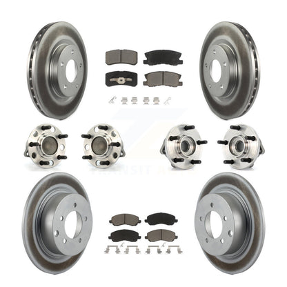 [Avant + Arrière] Kit d'ensemble roulement de roue et moyeu pour Chrysler Dodge Avenger Sebring 200 avec 302mm Diameter Rotor KBB-120912