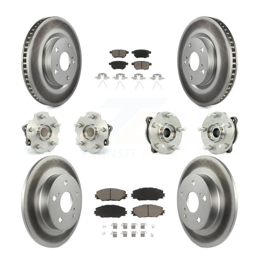 [Avant + Arrière] Kit d'ensemble roulement de roue et moyeu pour 2011-2016 Scion tC Manual transmission KBB-120925