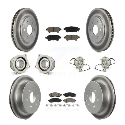 [Avant + Arrière] Kit d'ensemble roulement de roue et moyeu pour 2006-2007 Nissan Xterra RWD avec Automatic transmission KBB-120928 par Transit Auto