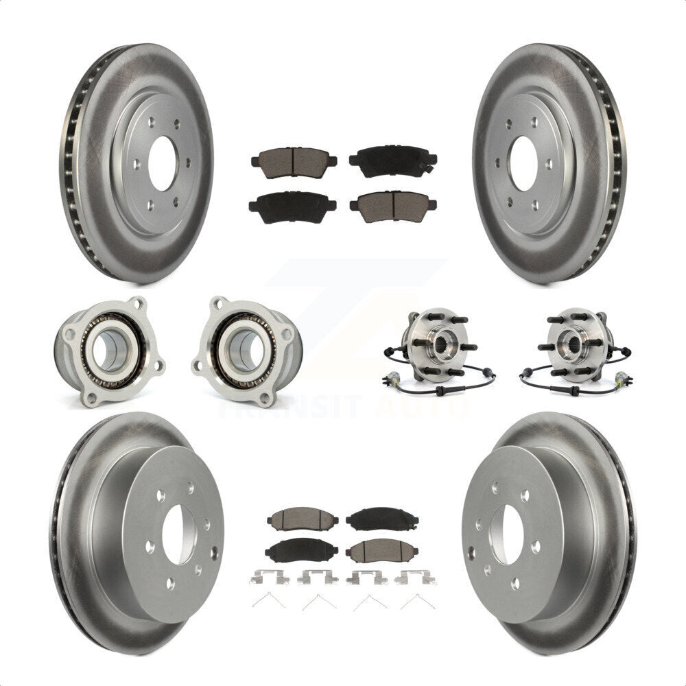 [Avant + Arrière] Kit d'ensemble roulement de roue et moyeu pour 2006-2007 Nissan Xterra 4WD avec Automatic transmission KBB-120929 par Transit Auto