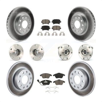 [Avant + Arrière] Kit d'ensemble roulement de roue et moyeu pour 2006-2009 Volkswagen Rabbit 4 Bolt Mounting Flange KBB-120933 par Transit Auto