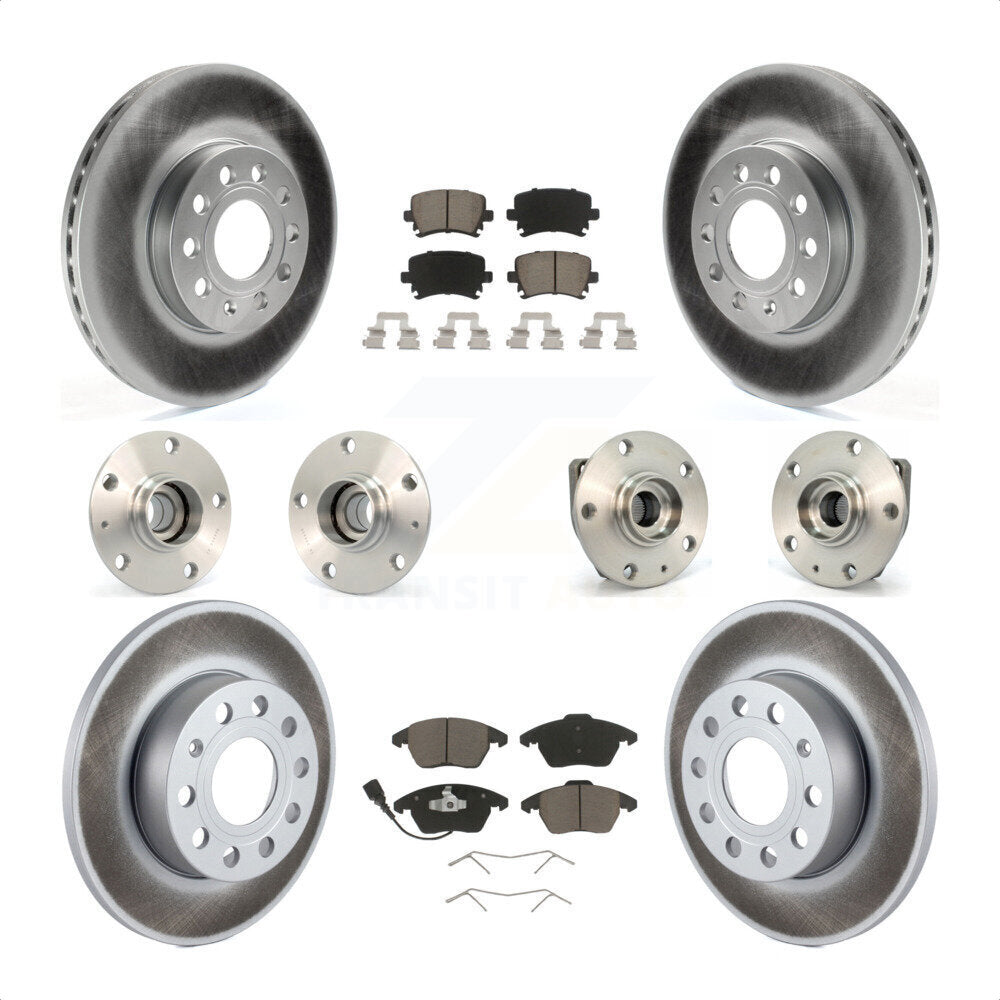[Avant + Arrière] Kit d'ensemble roulement de roue et moyeu pour 2006-2009 Volkswagen Rabbit 3 Bolt Mounting Flange KBB-120934 par Transit Auto