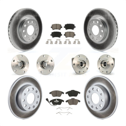 [Avant + Arrière] Kit d'ensemble roulement de roue et moyeu pour 2006-2009 Volkswagen Rabbit 3 Bolt Mounting Flange KBB-120934 par Transit Auto