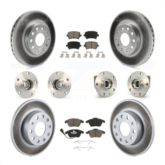 [Avant + Arrière] Kit d'ensemble roulement de roue et moyeu pour 2006-2009 Volkswagen Rabbit 3 Bolt Mounting Flange KBB-120934 par Transit Auto