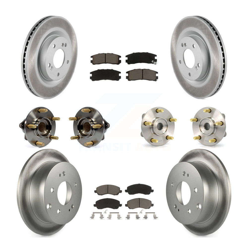 [Avant + Arrière] Kit d'ensemble roulement de roue et moyeu pour 2006 Mitsubishi Eclipse 2.4L To 10 31 05 KBB-120941