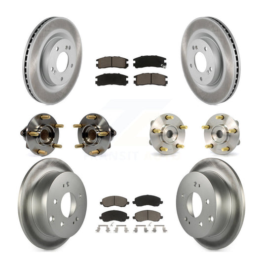 [Avant + Arrière] Kit d'ensemble roulement de roue et moyeu pour 2006 Mitsubishi Eclipse 2.4L To 10 31 05 KBB-120941