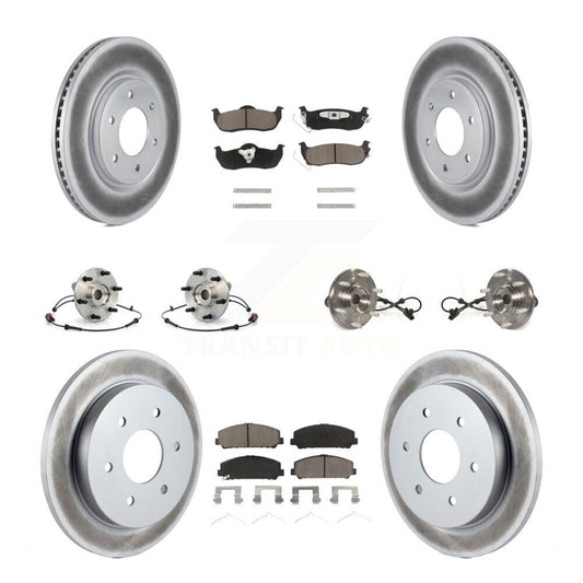 [Avant + Arrière] Kit d'ensemble roulement de roue et moyeu pour 2012 Nissan Armada 4WD From 12 11 KBB-120947