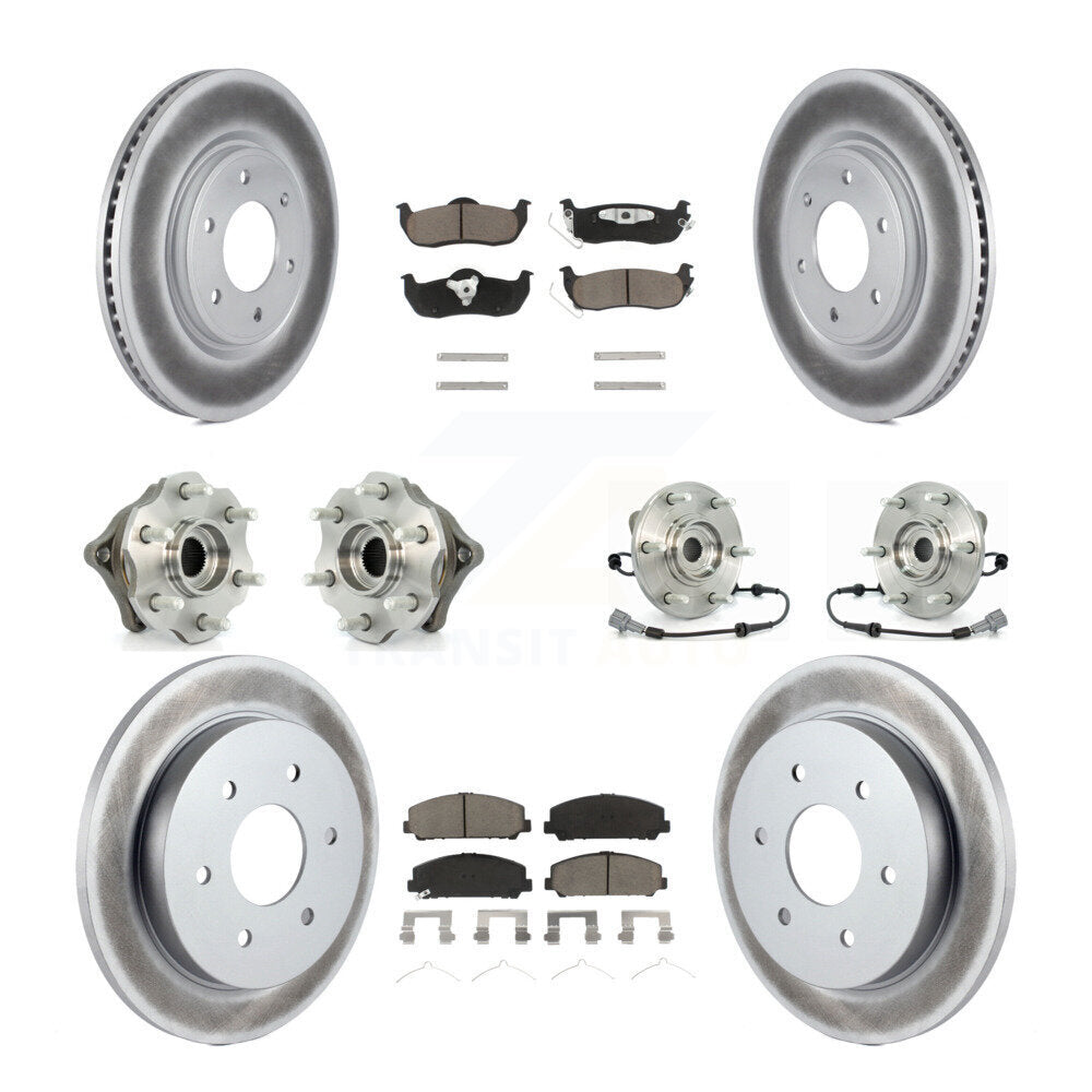[Avant + Arrière] Kit d'ensemble roulement de roue et moyeu pour 2008 Nissan Armada AWD 4WD avec Internal ABS KBB-120949