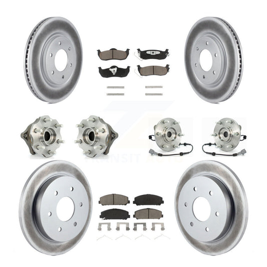 [Avant + Arrière] Kit d'ensemble roulement de roue et moyeu pour 2008 Nissan Armada AWD 4WD avec Internal ABS KBB-120949