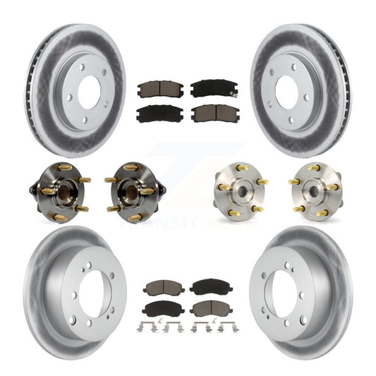 [Avant + Arrière] Kit d'ensemble roulement de roue et moyeu pour 2005 Mitsubishi Eclipse rear brakes avec 4-Wheel ABS KBB-120950