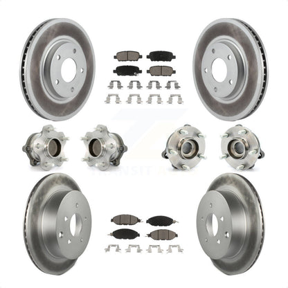 [Avant + Arrière] Kit d'ensemble roulement de roue et moyeu pour 2016 Nissan Pathfinder FWD From 11 15 KBB-120959 par Transit Auto