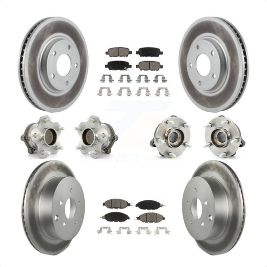 [Avant + Arrière] Kit d'ensemble roulement de roue et moyeu pour 2016 Nissan Pathfinder FWD From 11 15 KBB-120959 par Transit Auto