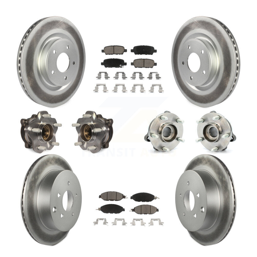 [Avant + Arrière] Kit d'ensemble roulement de roue et moyeu pour Nissan Pathfinder Murano INFINITI QX60 JX35 KBB-120960