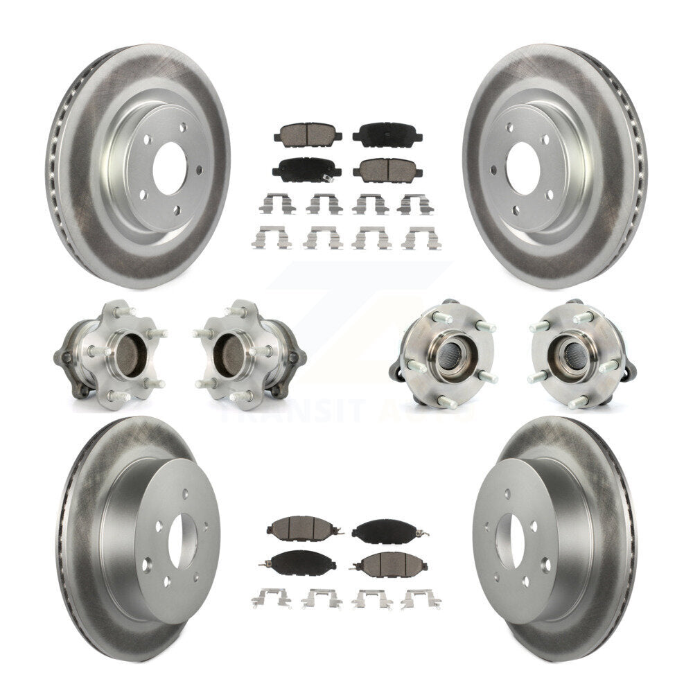 [Avant + Arrière] Kit d'ensemble roulement de roue et moyeu pour Nissan Pathfinder Murano INFINITI QX60 JX35 FWD KBB-120961