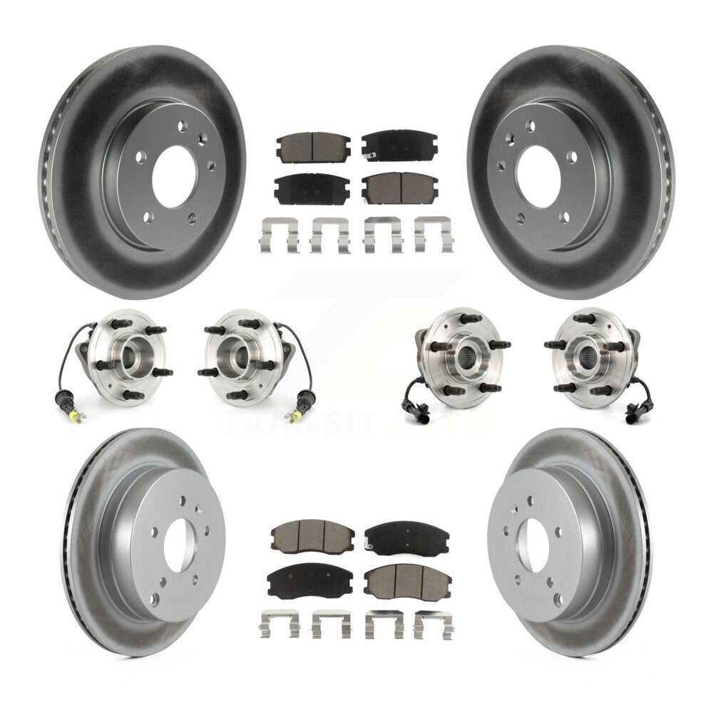 [Avant + Arrière] Kit d'ensemble roulement de roue et moyeu pour Chevrolet Equinox Saturn Vue Captiva Sport Pontiac Torrent Suzuki XL-7 KBB-120966