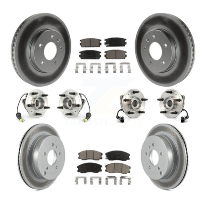 [Avant + Arrière] Kit d'ensemble roulement de roue et moyeu pour Chevrolet Equinox Saturn Vue Captiva Sport Pontiac Torrent Suzuki XL-7 KBB-120966
