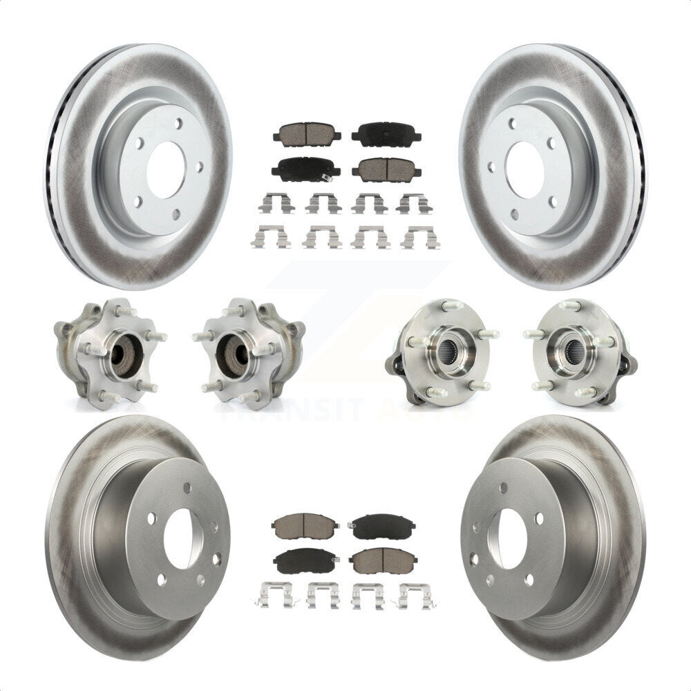 [Avant + Arrière] Kit d'ensemble roulement de roue et moyeu pour 2007 Nissan Altima 2.5L avec Non-ABS KBB-120969 par Transit Auto