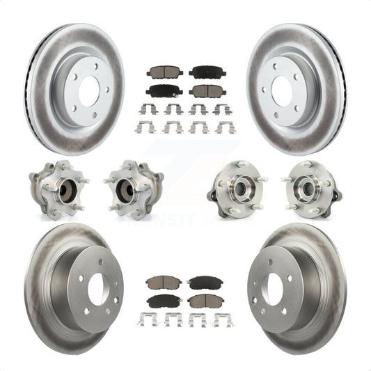 [Avant + Arrière] Kit d'ensemble roulement de roue et moyeu pour 2007 Nissan Altima 2.5L avec Non-ABS KBB-120969 par Transit Auto