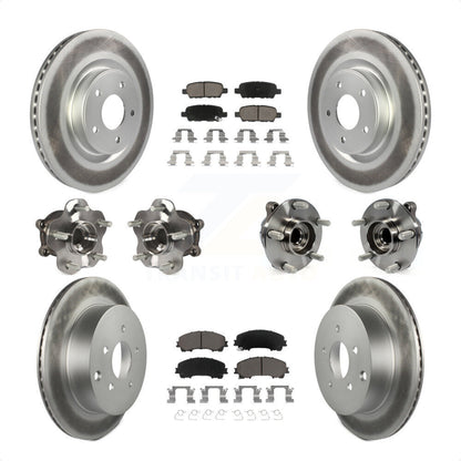 [Avant + Arrière] Kit d'ensemble roulement de roue et moyeu pour INFINITI Q50 Base Premium avec RWD KBB-120970 par Transit Auto