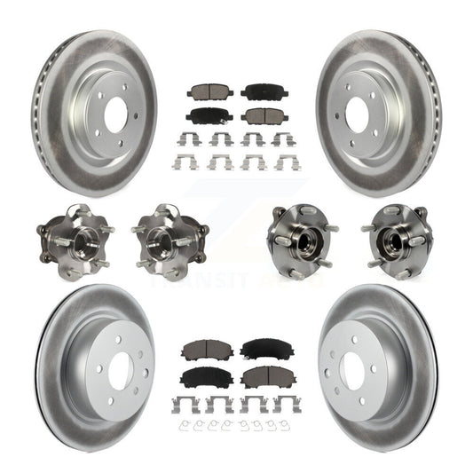 [Avant + Arrière] Kit d'ensemble roulement de roue et moyeu pour 2016-2017 INFINITI QX50 RWD KBB-120972