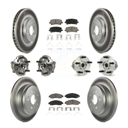 [Avant + Arrière] Kit d'ensemble roulement de roue et moyeu pour Honda Pilot Acura MDX ZDX KBB-120974