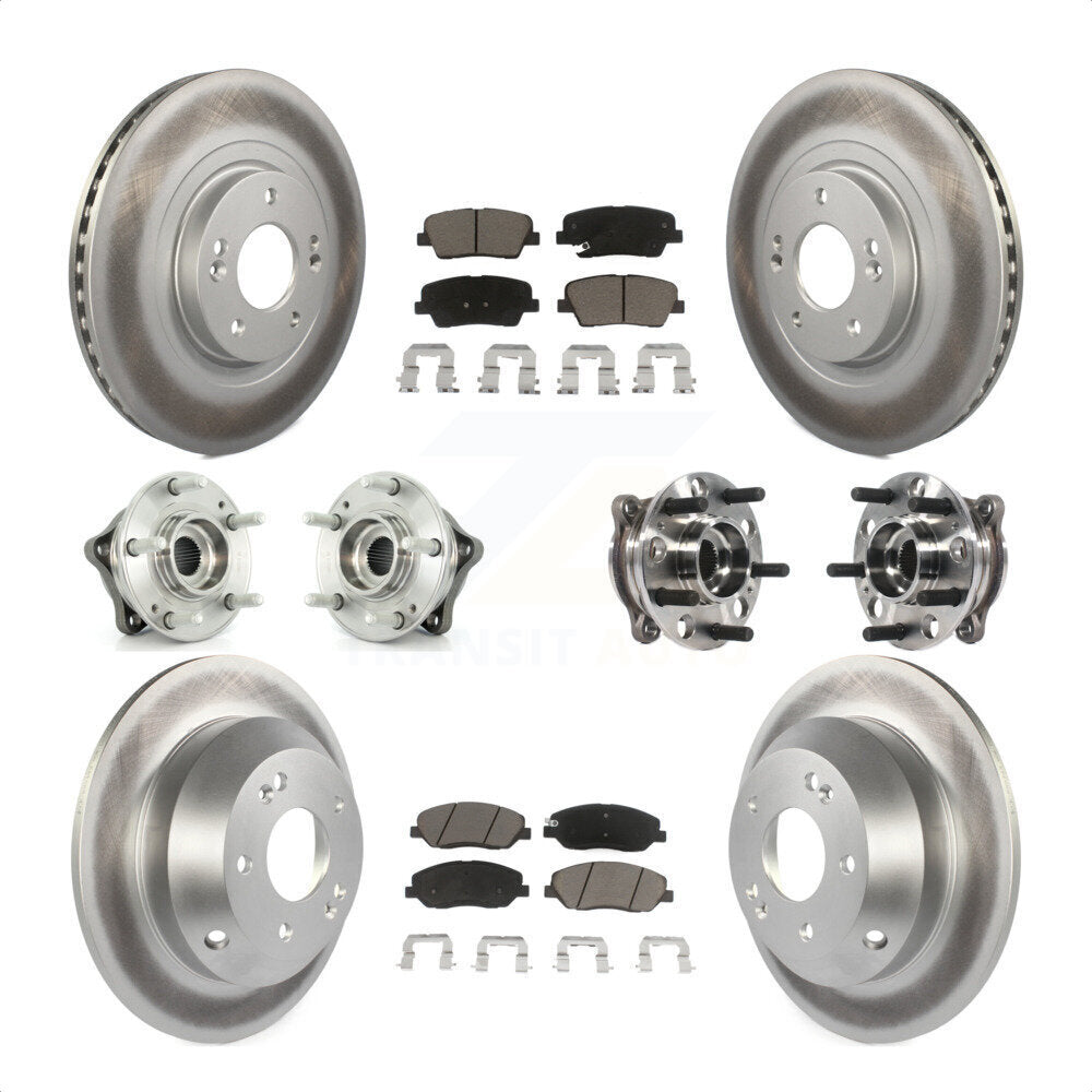 [Avant + Arrière] Kit d'ensemble roulement de roue et moyeu pour Hyundai Santa Fe XL AWD avec 3.3L KBB-120980 par Transit Auto