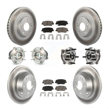 [Avant + Arrière] Kit d'ensemble roulement de roue et moyeu pour 2015-2016 Hyundai Santa Fe Sport FWD avec 2.4L 2.0L KBB-120983 par Transit Auto