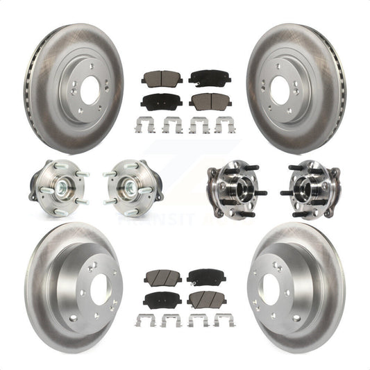 [Avant + Arrière] Kit d'ensemble roulement de roue et moyeu pour 2015-2016 Hyundai Santa Fe Sport FWD avec 2.4L 2.0L KBB-120983 par Transit Auto