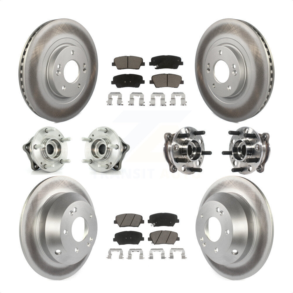 [Avant + Arrière] Kit d'ensemble roulement de roue et moyeu pour 2015-2016 Hyundai Santa Fe Sport AWD avec 2.4L 2.0L KBB-120984 par Transit Auto