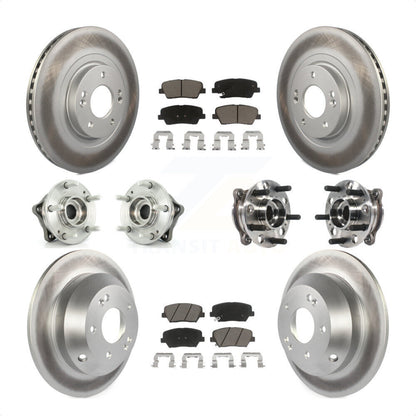 [Avant + Arrière] Kit d'ensemble roulement de roue et moyeu pour 2015-2016 Hyundai Santa Fe Sport AWD avec 2.4L 2.0L KBB-120984 par Transit Auto