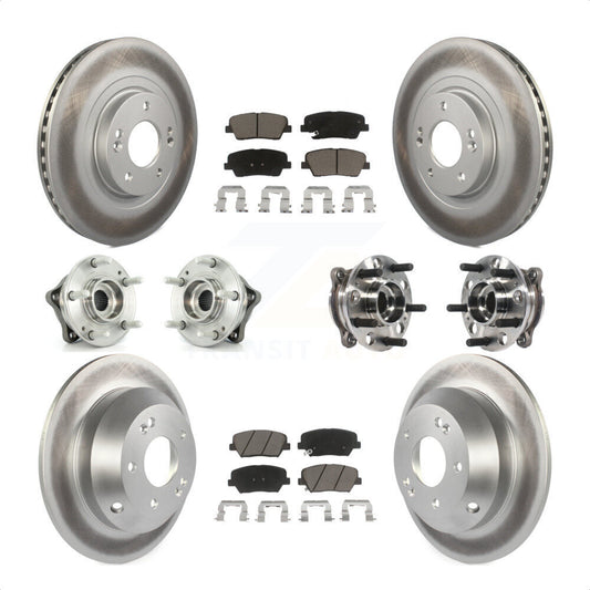 [Avant + Arrière] Kit d'ensemble roulement de roue et moyeu pour 2015-2016 Hyundai Santa Fe Sport AWD avec 2.4L 2.0L KBB-120984 par Transit Auto