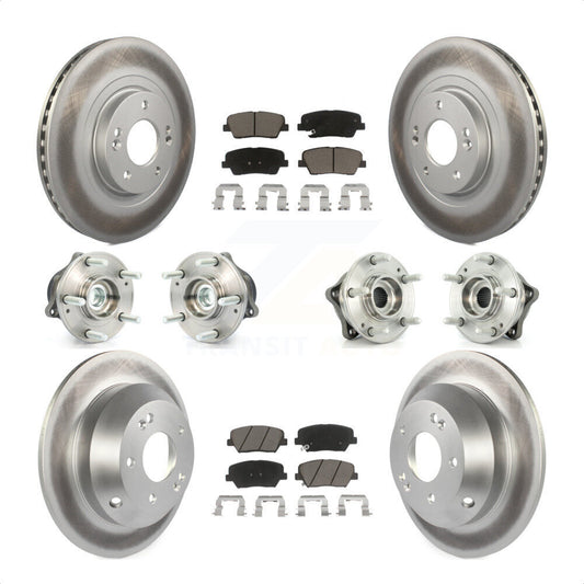 [Avant + Arrière] Kit d'ensemble roulement de roue et moyeu pour 2013-2014 Hyundai Santa Fe Sport FWD avec 2.4L 2.0L KBB-120985 par Transit Auto
