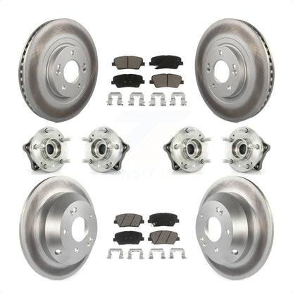 [Avant + Arrière] Kit d'ensemble roulement de roue et moyeu pour 2013-2014 Hyundai Santa Fe Sport AWD avec 2.4L 2.0L KBB-120986 par Transit Auto