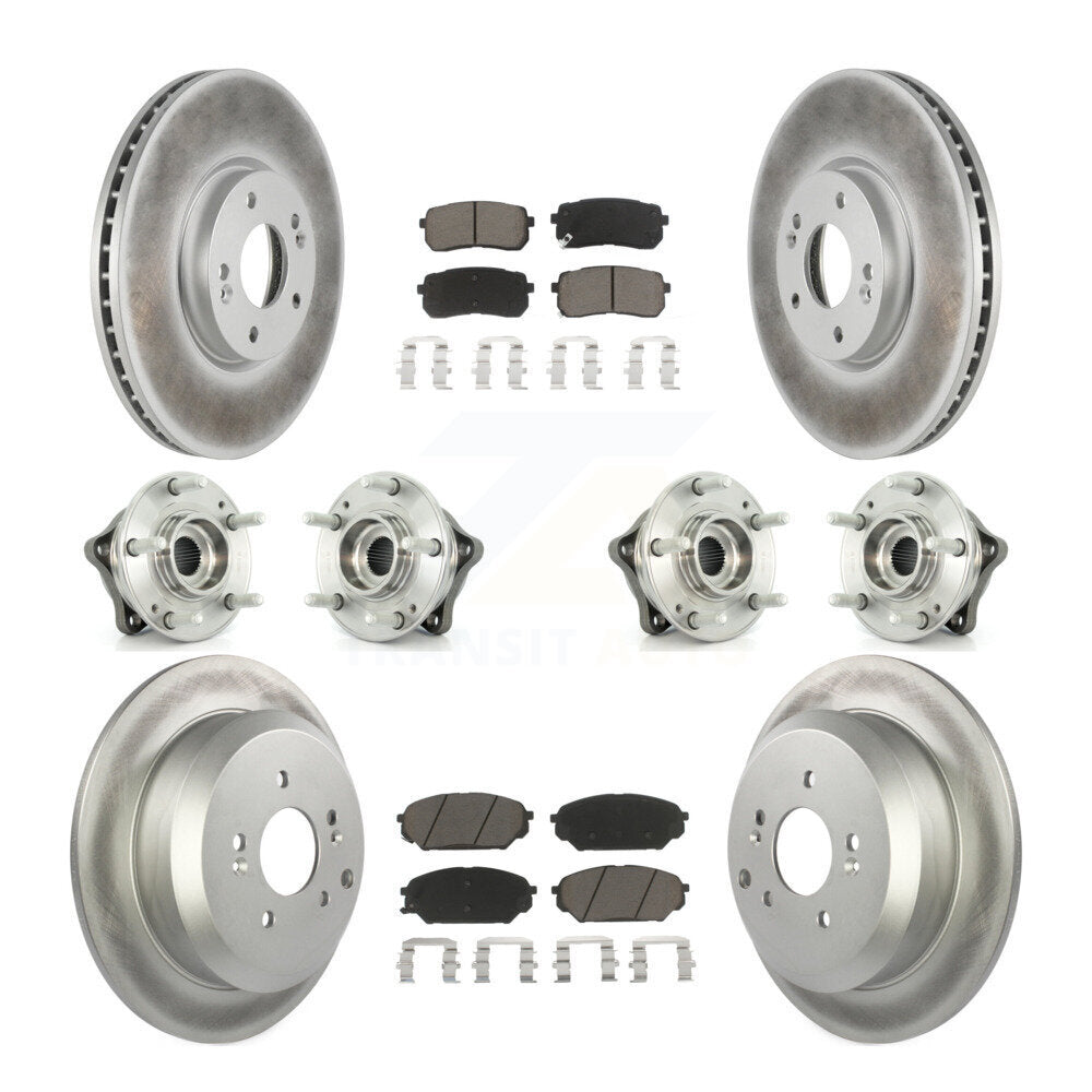[Avant + Arrière] Kit d'ensemble roulement de roue et moyeu pour 2007-2012 Hyundai Veracruz AWD avec ABS Brakes KBB-120990